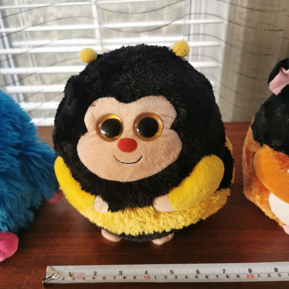 Large TY Beanie Ballz Monstaz Set of 3, VTG Speedy, Zips and Jerry 8" Plushies - Picture 10 of 12